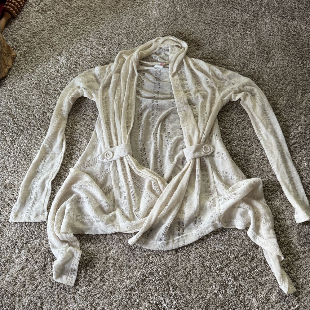 Body Central Cream Women's Cardigan